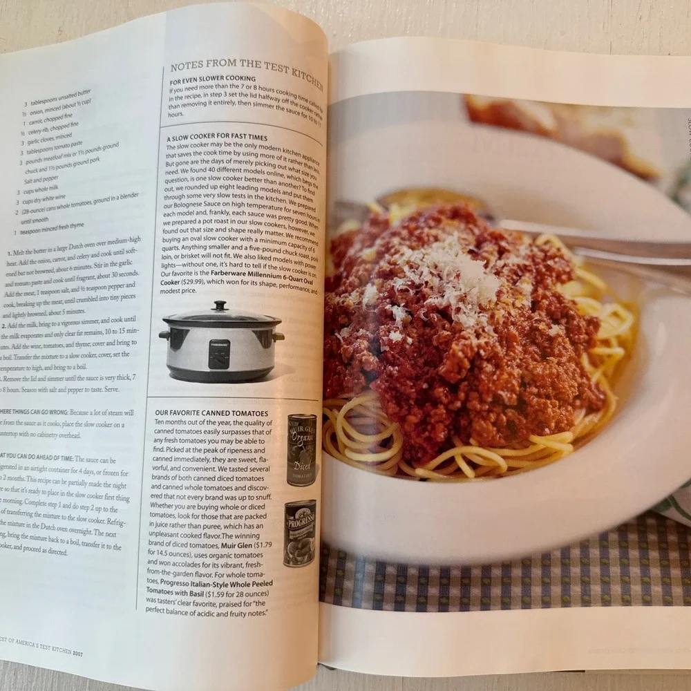 America's‎ Test Kitchen Best Of 2007 Hardcover Cookbook